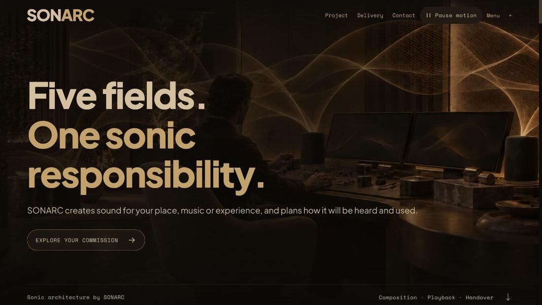 The SONARC offer presentation: Five fields. One sonic responsibility.